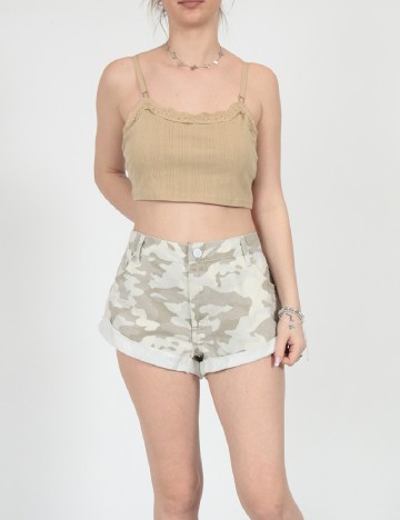 Pantaloni scurti River Island, crem