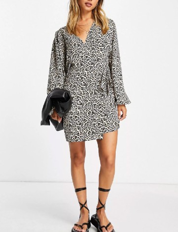Rochie scurta ASOS, animal print