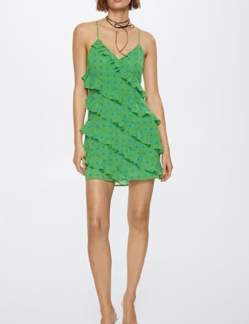 Rochie scurta Mango, verde