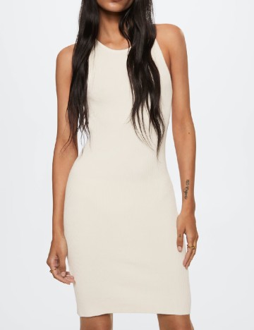 Rochie scurta Mango, crem