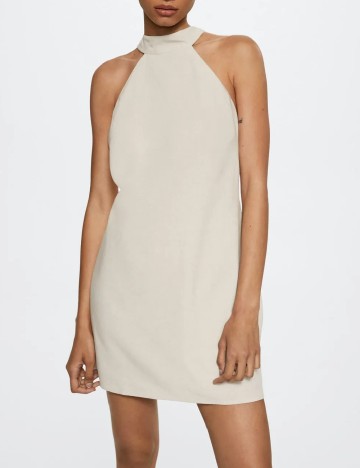 Rochie scurta Mango, crem