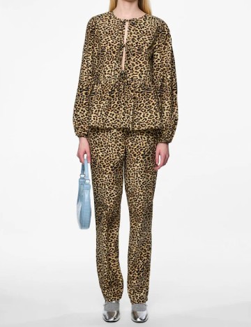 Bluza Pieces, animal print