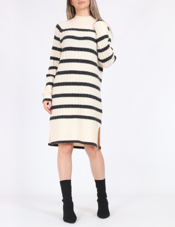 Rochie scurta Jacqueline de Yong, ecru