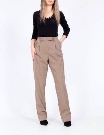 Pantaloni Pieces, maro