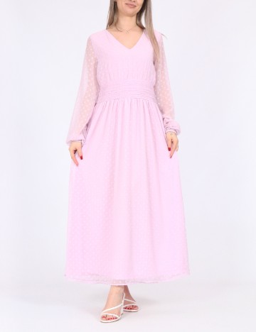 Rochie lunga Vila, roz
