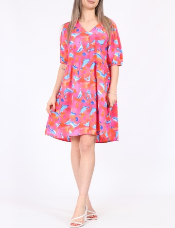 Rochie scurta Noisy May, roz