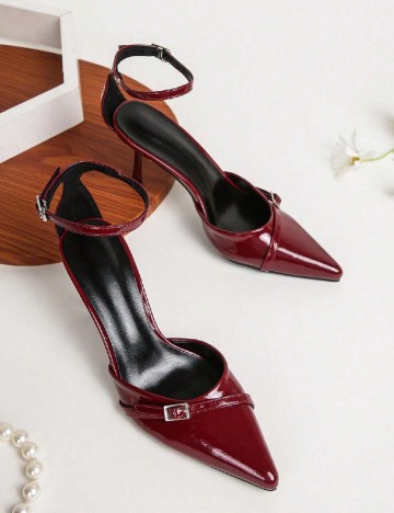 Pantofi SHEIN, visiniu