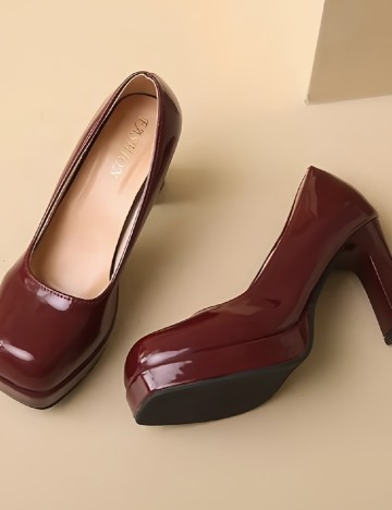 Pantofi SHEIN, visiniu