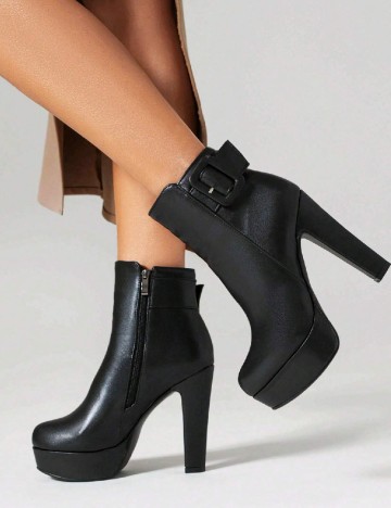 Botine SHEIN, negru