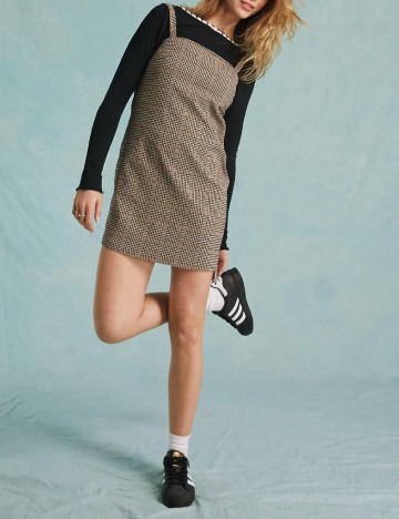 Rochie scurta Miss Selfridge, maro