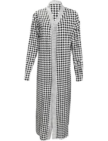 Cardigan SHEIN CURVE, alb/negru