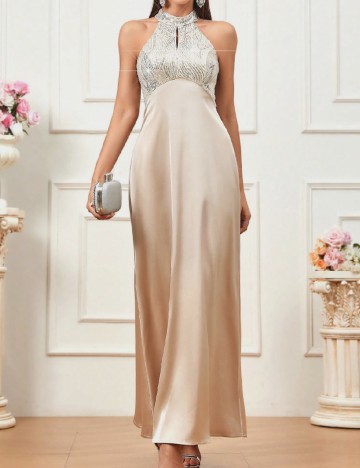 Rochie lunga SHEIN, bej