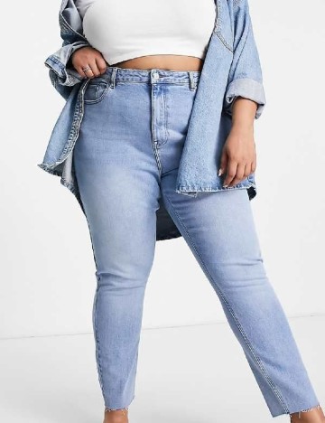 Blugi Urban Bliss Plus Size, albastru