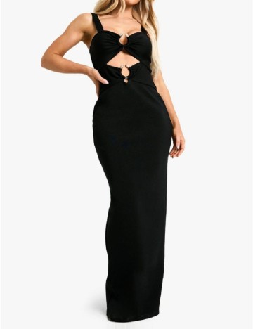 Rochie lunga Boohoo, negru