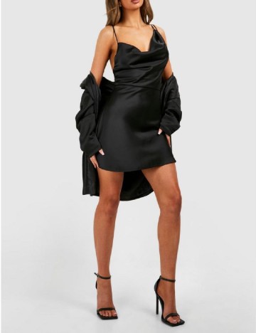 Rochie scurta Boohoo, negru
