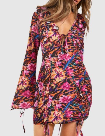 Rochie scurta Boohoo, mix culori