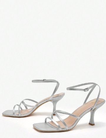 Sandale SHEIN, argintiu
