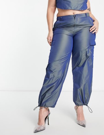 Pantaloni ASOS Curve, albastru