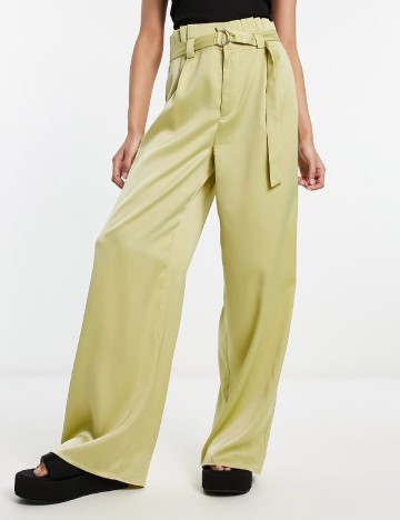 Pantaloni Public Desire, verde