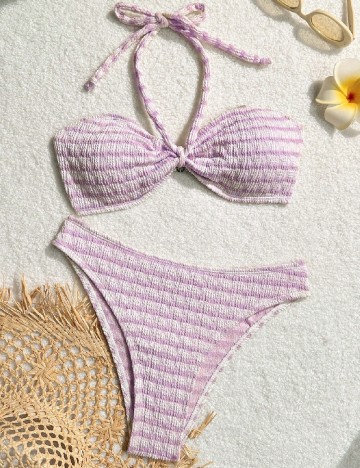 Costum de baie SHEIN, lila
