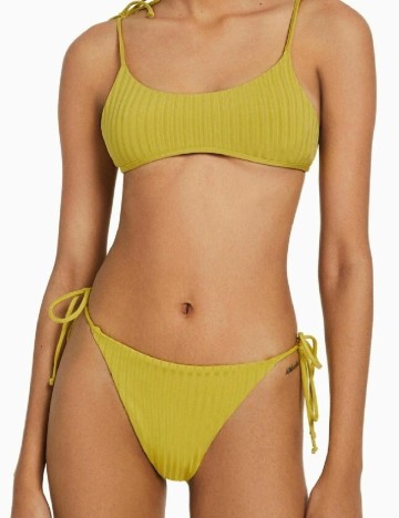 Chilot de  baie Bershka, verde