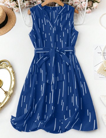 Rochie scurta SHEIN CURVE, albastru