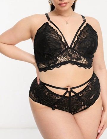 Bustiera Figleaves Curve, negru