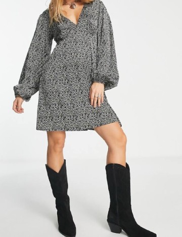 Rochie scurta Violet Romance, floral print