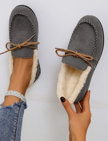 Mocasini SHEIN, gri
