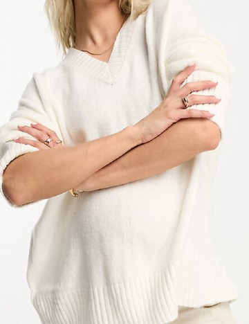 Pulover Asos Maternity, ecru