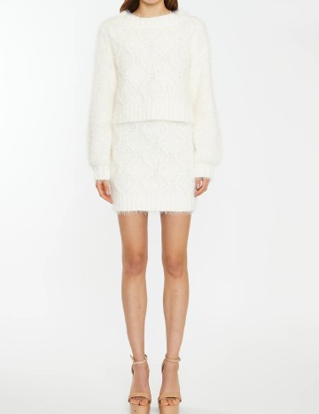 Fusta Glamorous, alb