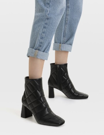 Botine Stradivarius, negru