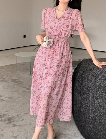 Rochie medie Dazy, floral print