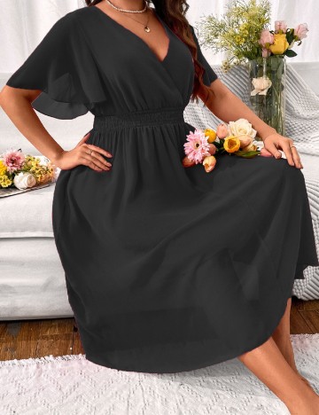Rochie medie SHEIN CURVE, negru