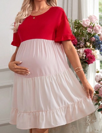 Rochie scurta SHEIN Maternity, mix culori