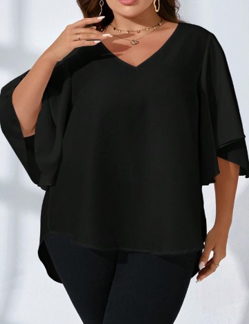 Bluza SHEIN CURVE, negru