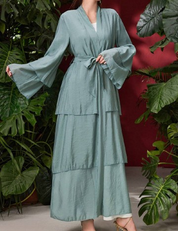 Rochie lunga SHEIN, verde deschis