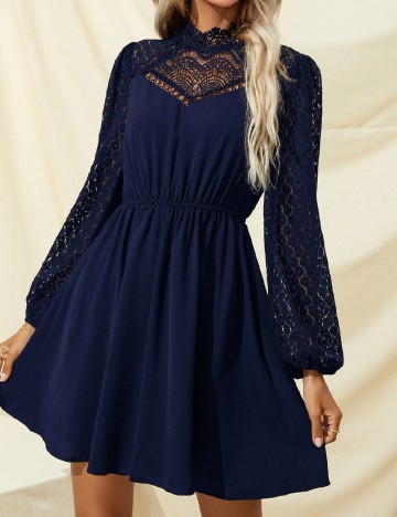 Rochie scurta SHEIN, bleumarin inchis