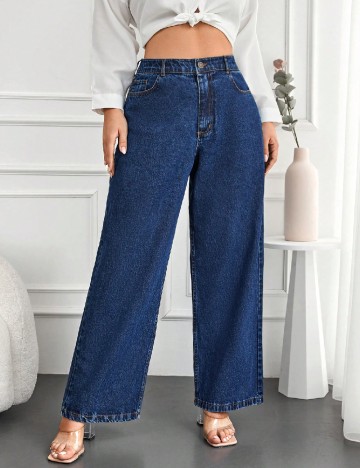 Blugi SHEIN CURVE, albastru