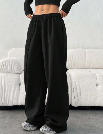 Pantaloni SHEIN, negru