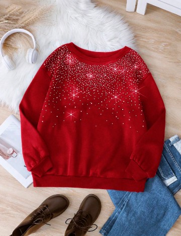 Bluza SHEIN CURVE, rosu