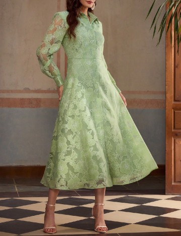Rochie medie SHEIN, verde