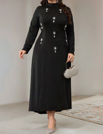 Rochie medie SHEIN CURVE, negru