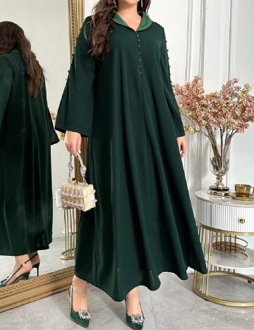 Rochie lunga SHEIN CURVE, verde