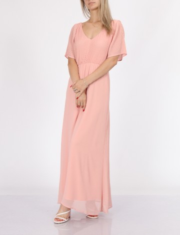 Rochie lunga Vila, roz, 38