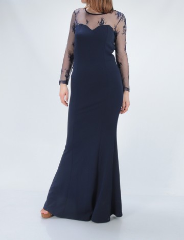 Rochie Lunga Make Way, bleumarin, S