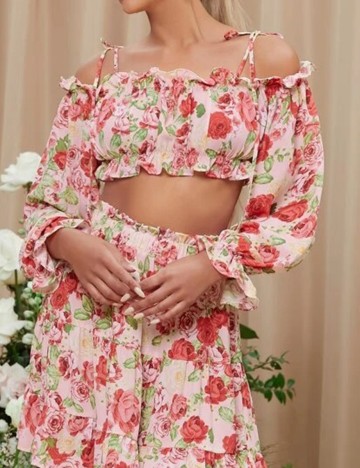 Top SHEIN, floral, XL