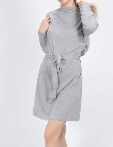 Rochie scurta BUBBLEROOM, gri, S