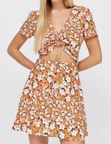 Top Stradivarius, floral, L