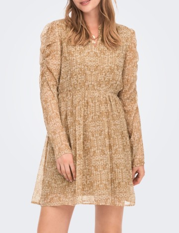 Rochie scurta Only, maro, S